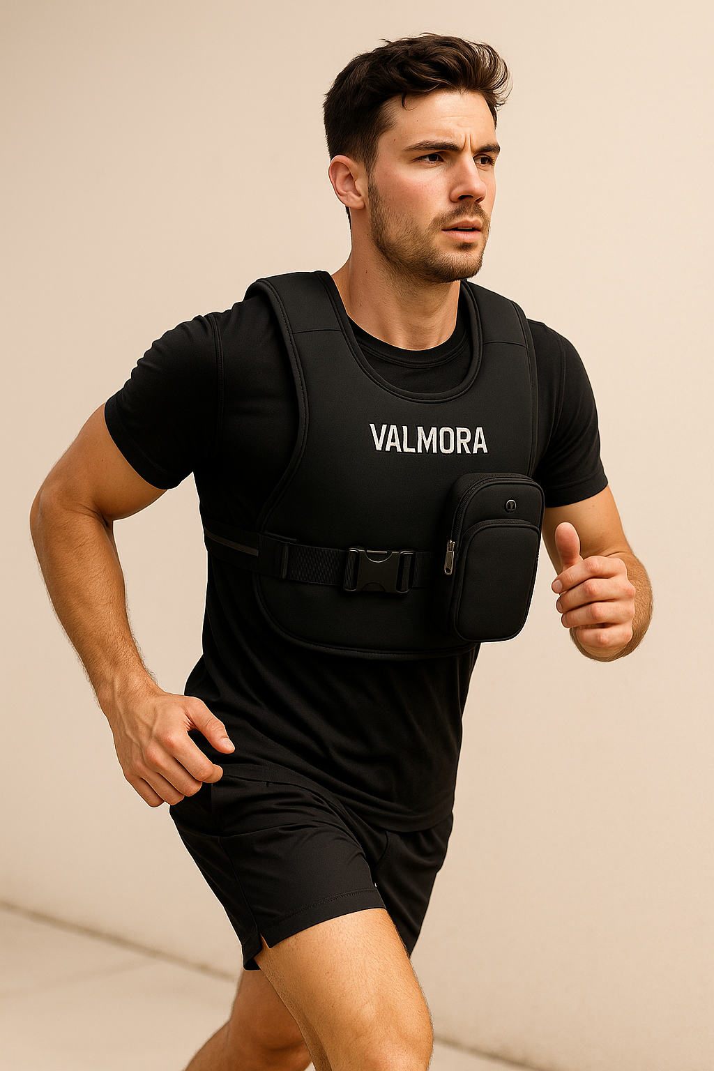 Weighted Vest 8 Lb Weight Vest for Woman Men Sport Weighted Vest with Reflective Stripe Adjustable Buckle Straps Back Black Mesh Pocket for Strength Training Running